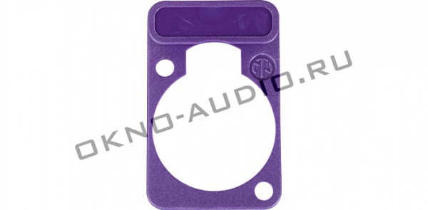 Neutrik DSS-VIOLET фиолетовая подложка под панельные разъемы XLR D-типа, для нанесения маркировки
