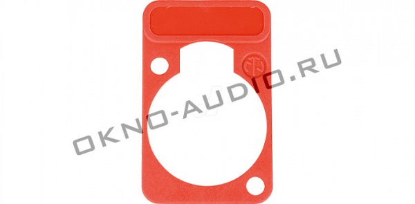 Neutrik DSS-RED красная подложка под панельные разъемы XLR D-типа, для нанесения маркировки